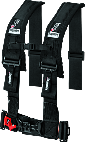 DragonFire Racing DragonFire Racing Harness- H-Style- 4-Point- 3in Buckle- Black - 521354