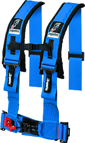 DragonFire Racing DragonFire Racing Harness- H-Style- 4-Point- 3in Buckle- Blue - 521356