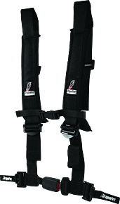 DragonFire Racing DragonFire Racing Harness H-Style- 4-Point- EZ-Adjust- 2in Buckle- Black - 522044