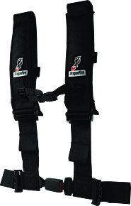 DragonFire Racing DragonFire Racing Harness H-Style- 4-Point- EZ-Adjust- 3in Buckle- Black - 522046