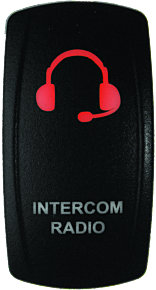 DragonFire Racing DragonFire Racing Lighted Switch Int/Rad On/Off Red Led - 522627