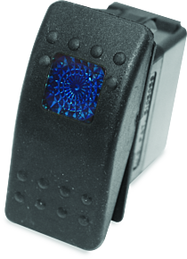 DragonFire Racing DragonFire Racing Lighted Switch On/Off Rocker Switch Blue Lite - 520981