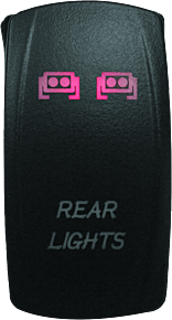 DragonFire Racing DragonFire Racing Lighted Switch Rear Light On/Off Red - 521392