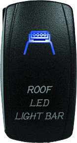 DragonFire Racing DragonFire Racing Lighted Switch Roof Led On/Off Blue - 521395