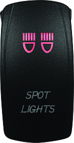 DragonFire Racing DragonFire Racing Lighted Switch Spot Light On/Off Red - 521386