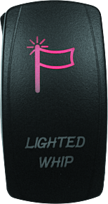 DragonFire Racing DragonFire Racing Lighted Switch Whip On/Off Red - 521394