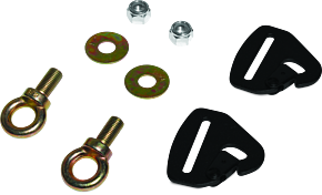 DragonFire Racing DragonFire Racing Quick-Release Snap Hook Harness Tab Kits - 2 in. - 521298