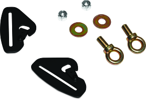 DragonFire Racing DragonFire Racing Quick-Release Snap Hook Harness Tab Kits - 3 in. - 521300