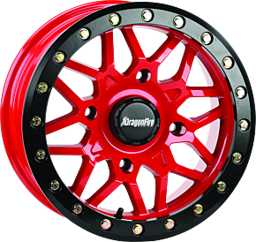 DragonFire Racing DragonFire Racing Typhon Wheel 15X7 4/156 5+2 +10 Machined Red - 523205