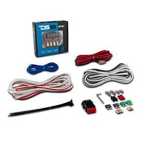 DS18 DS18 Marine Amplifier Installation Kit 8-GA 100% Copper Tinned Wire - MOFCKIT8