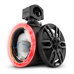 DS18 DS18 Marine And Psports Towers Speakers Not Included 6.5in RGB LED Lights Black - NXL-X6TP/BK.NS