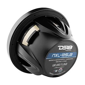 DS18 DS18 Marine Subwoofer w/ RGB Lights 12in 350 Watts RMS 4 ohm SVC |Black - NXL-12SUB/BK