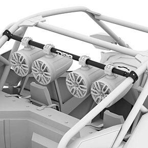 DS18 DS18 Speaker Mounting Tube For Towers And Pods Polaris RZR Pro & Turbo Series Black - RZR-PROTUBE