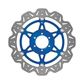 EBC Powersports EBC Powersports EBC 00-02 Ducati Monster 400 Single Disc Front Left/Right Vee Floating Blue Rotor - VR614BLU