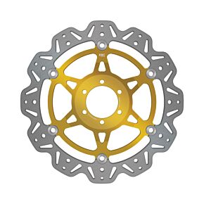 EBC Powersports EBC Powersports EBC 00-02 Ducati Monster 400 Single Disc Front Left/Right Vee Floating Gold Rotor - VR614GLD
