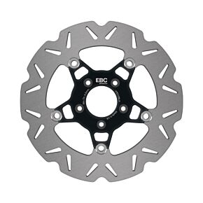 EBC Powersports EBC Powersports EBC 00-03 Harley-Davidson Sportster XLH 883 Front Left/Right Vee Floating Black Rotor - VR010BLK