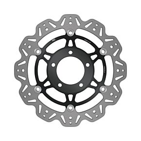 EBC Powersports EBC Powersports EBC 03-04 Triumph Hinckley Daytona 600 Front Left/Right Vee Floating Black Rotor - VR662BLK