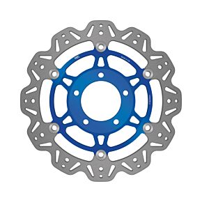 EBC Powersports EBC Powersports EBC 03-04 Triumph Hinckley Daytona 600 Front Left/Right Vee Floating Blue Rotor - VR662BLU