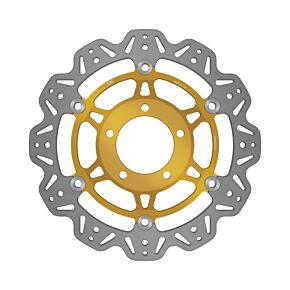 EBC Powersports EBC Powersports EBC 03-04 Triumph Hinckley Daytona 600 Front Left/Right Vee Floating Gold Rotor - VR662GLD