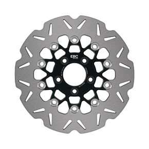EBC Powersports EBC Powersports EBC 04-10 Harley-Davidson Sportster XL 883 Sportster Standard Rear Black Vee Rotor - VR020BLK