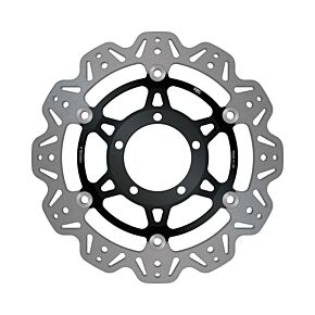 EBC Powersports EBC Powersports EBC 06-08 Triumph Hinckley Daytona 675 Front Left/Right Vee Floating Black Rotor - VR800BLK
