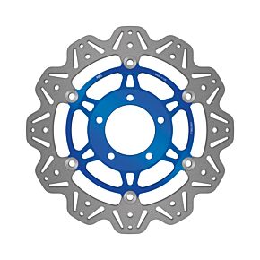 EBC Powersports EBC Powersports EBC 06-15 Triumph Hinckley Tiger 1050 Radial Caliper Front Left/Right Vee Floating Blue Rotor - VR679BLU