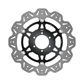 EBC Powersports EBC Powersports EBC 07-08 Ducati Monster 400 ie Japan Front Left/Right Vee Floating Black Rotor - VR626BLK