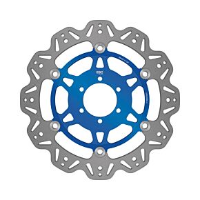 EBC Powersports EBC Powersports EBC 07-08 Ducati Monster 400 ie Japan Front Left/Right Vee Floating Blue Rotor - VR626BLU