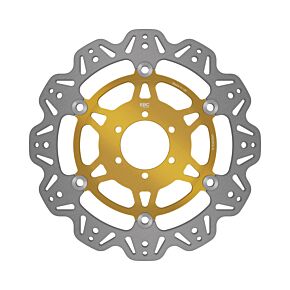 EBC Powersports EBC Powersports EBC 07-08 Ducati Monster 400 ie Japan Front Left/Right Vee Floating Gold Rotor - VR626GLD