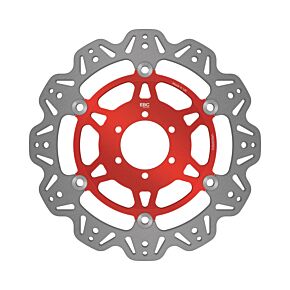 EBC Powersports EBC Powersports EBC 07-08 Ducati Monster 400 ie Japan Front Left/Right Vee Floating Red Rotor - VR626RED