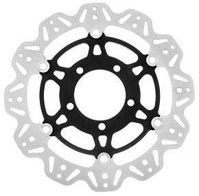 EBC Powersports EBC Powersports EBC 07-12 Kawasaki ZX6R ZX 600 P/R Front Left/Right Vee Floating Black Rotor - VR4152BLK
