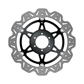 EBC Powersports EBC Powersports EBC 08-15 Aprilia Dorsoduro 750 ABS Front Left/Right Vee Floating Black Rotor - VR621BLK