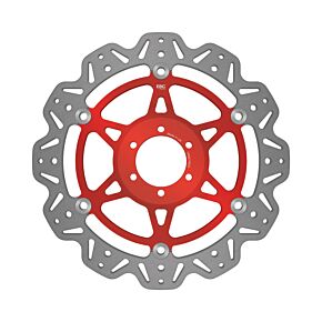 EBC Powersports EBC Powersports EBC 08-15 Aprilia Dorsoduro 750 ABS Front Left/Right Vee Floating Red Rotor - VR621RED