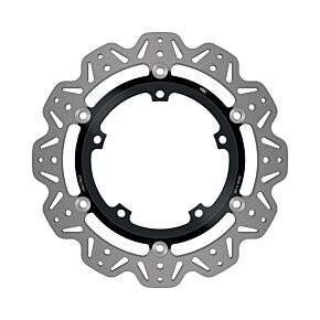 EBC Powersports EBC Powersports EBC 10-11 Triumph Hinckley Sprint GT 1050cc/ABS Front Left/Right Vee Floating Black Rotor - VR817BLK
