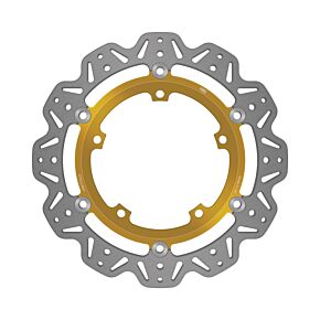 EBC Powersports EBC Powersports EBC 10-11 Triumph Hinckley Sprint GT 1050cc/ABS Front Left/Right Vee Floating Gold Rotor - VR817GLD