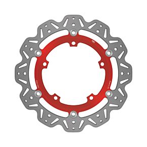 EBC Powersports EBC Powersports EBC 10-11 Triumph Hinckley Sprint GT 1050cc/ABS Front Left/Right Vee Floating Red Rotor - VR817RED