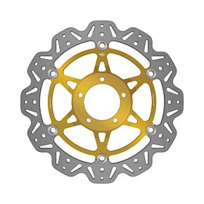 EBC Powersports EBC Powersports EBC 10-13 Ducati Monster 796 Front Left/Right Vee Floating Gold Rotor - VR841GLD