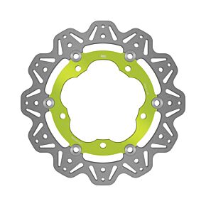 EBC Powersports EBC Powersports EBC 13-16 Kawasaki 300 Ninja EX Front Left Vee Floating Green Rotor - VR4166GRN