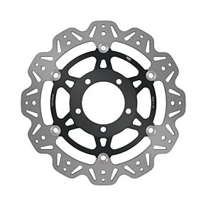 EBC Powersports EBC Powersports EBC 13-17 Kawasaki ZX-6R ZX 636 E Front Left/Right Vee Floating Black Rotor - VR4155BLK