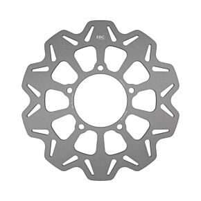 EBC Powersports EBC Powersports EBC 16-21 Yamaha YW 125 G Zuma Rear Disc Model Front Left/Right Vee Floating Black Rotor - VR9133