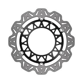 EBC Powersports EBC Powersports EBC 17-22 Yamaha YZF-R6 H 320mm Rotor Front Left/Right Vee Floating Black Rotor - VR2124BLK