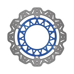 EBC Powersports EBC Powersports EBC 17-22 Yamaha YZF-R6 H 320mm Rotor Front Left/Right Vee Floating Blue Rotor - VR2124BLU