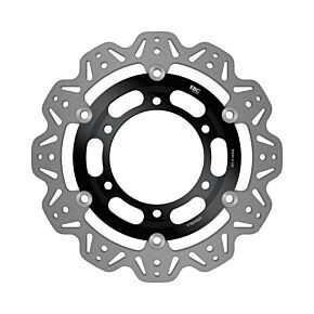 EBC Powersports EBC Powersports EBC 1992 Triumph Hinckley Daytona 750 3 cyl Front Left/Right Vee Floating Black Rotor - VR640BLK