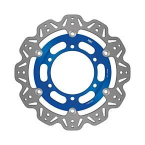 EBC Powersports EBC Powersports EBC 1992 Triumph Hinckley Daytona 750 3 cyl Front Left/Right Vee Floating Blue Rotor - VR640BLU