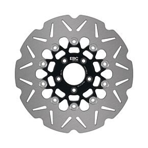 EBC Powersports EBC Powersports EBC 2006 Harley-Davidson Dyna FXDi 35th Anniversary Super Glide Front Left/Right Vee Float Blk Rotor - VR518BLK