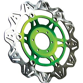 EBC Powersports EBC Powersports EBC 96-97 Kawasaki GPZ 1100 F1 ABS Model Front Black Vee Rotor - VR4132BLK