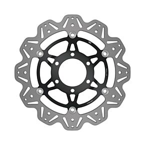 EBC Powersports EBC Powersports EBC 98-00 Triumph Hinckley Daytona 955i (w/6 Bolt Sngl Side Arm) Frt Lft/Rght Vee Floating Blk Rotor - VR647BLK
