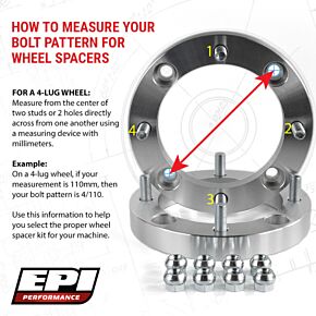 Epi EPI 4/115 Wheel Spacer 1 in. - EPIWS011