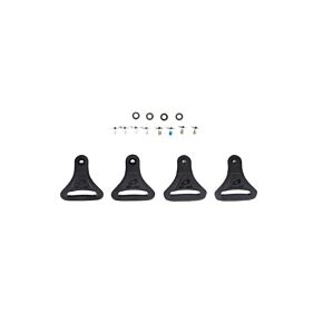 EVS EVS Axis D-Rings Kit (2 Flush/2 Swivel/Hardware) - Black - KBRP-DR-PK