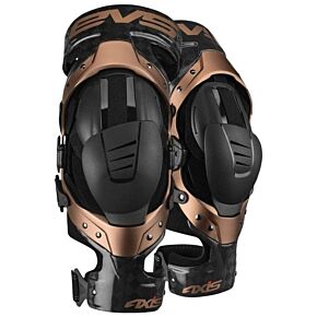 EVS EVS Axis Pro Knee Brace Black/Copper Pair - Medium - AXISP-BK/COP-MP